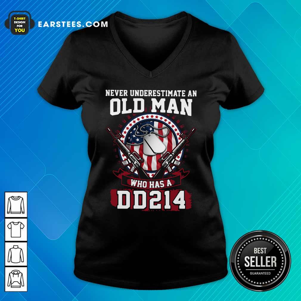 Perfect Never Underestimate Old Man Who Has A DD214 Shirt