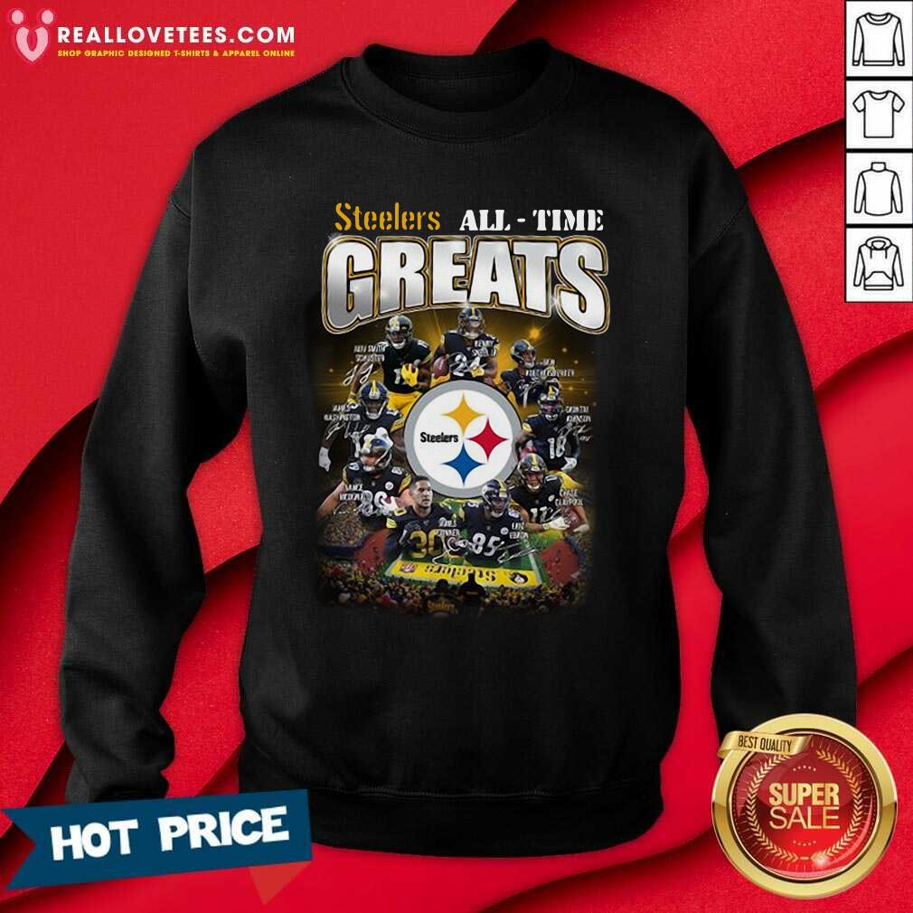 Perfect Pittsburgh Steelers All-time Greats Signatures Shirt