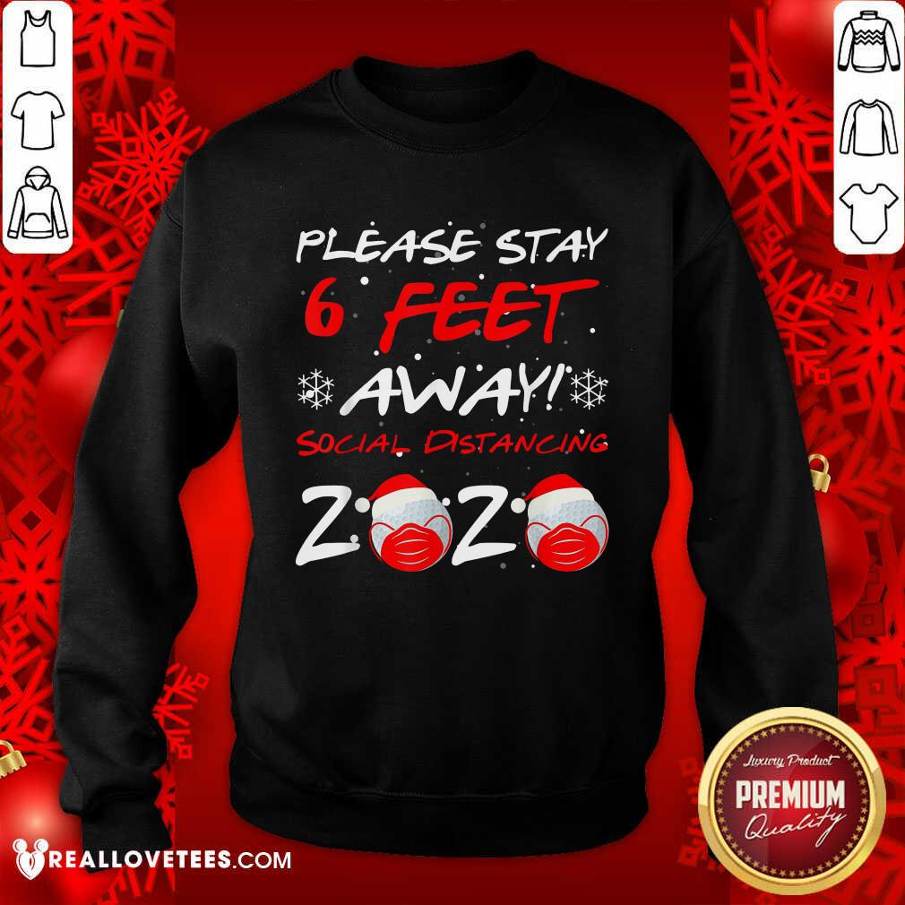 Perfect Please Stay 6 Feet Golf In Mask Social Distancing 2020 Wear Mask Shirt