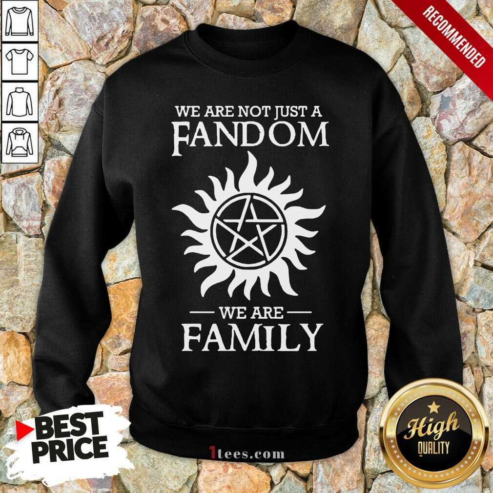 Perfect Supernatural We Are Not Just A Fandom We Are Family Shirt