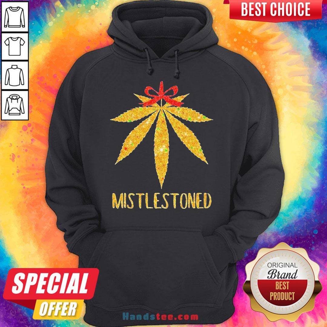 Perfect Weed Leaf Christmas Tree Mistlestoned Shirt