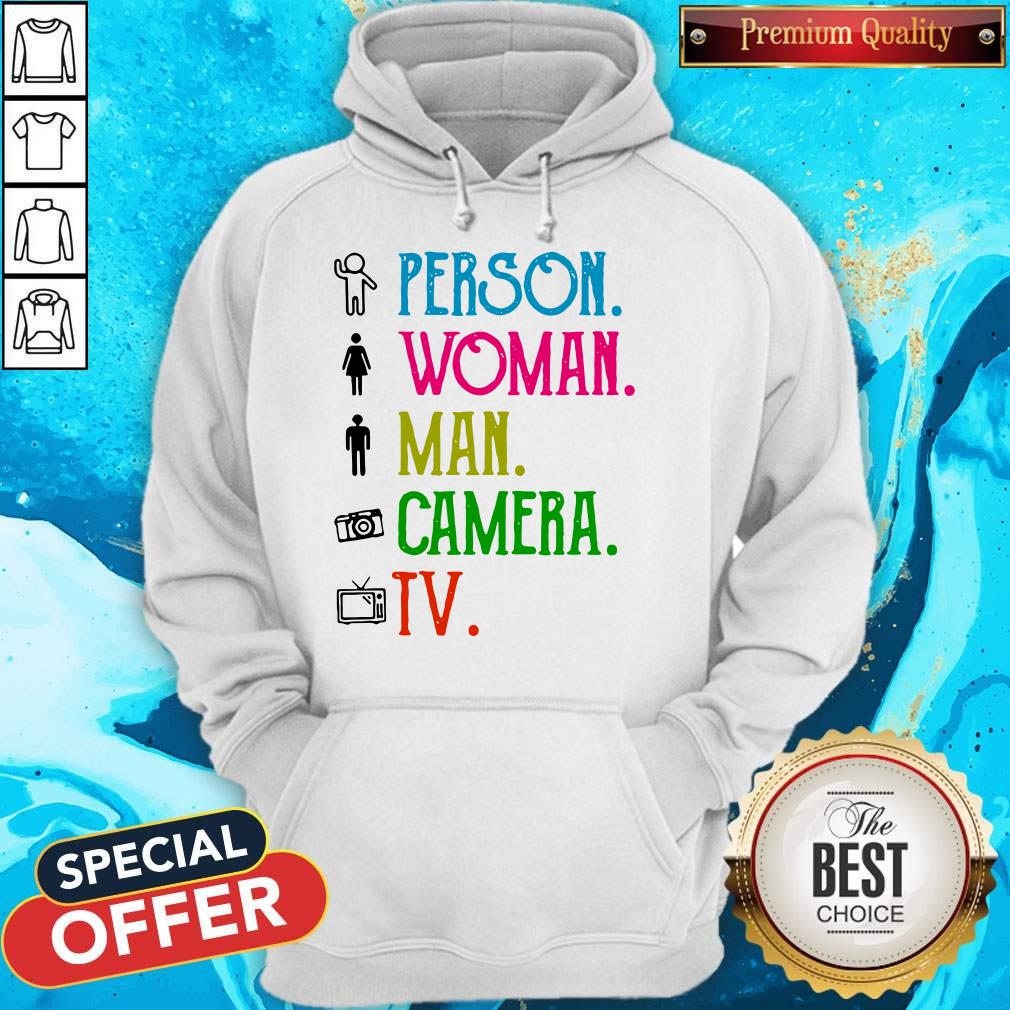 Person Woman Man Camera TV Song Shirt