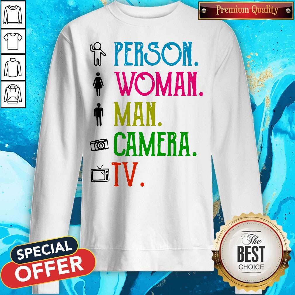Person Woman Man Camera TV Song Shirt