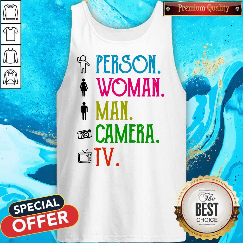 Person Woman Man Camera TV Song Shirt