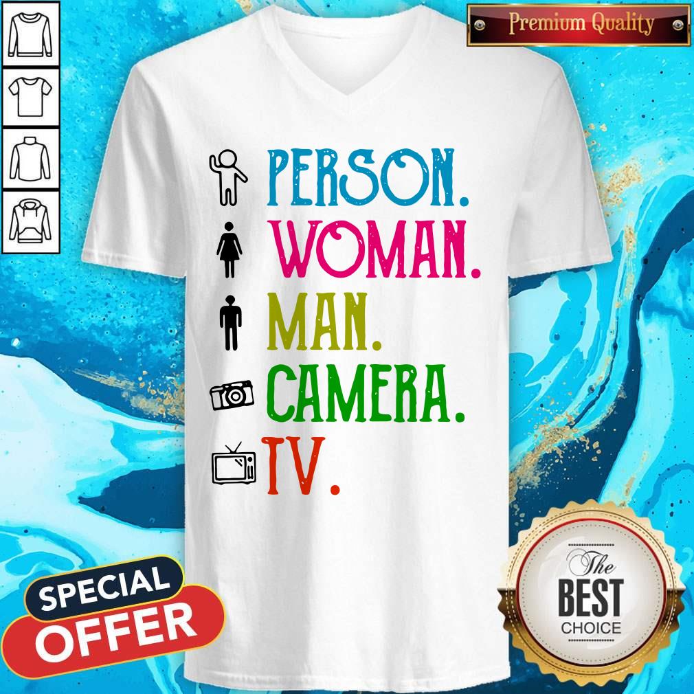 Person Woman Man Camera TV Song Shirt