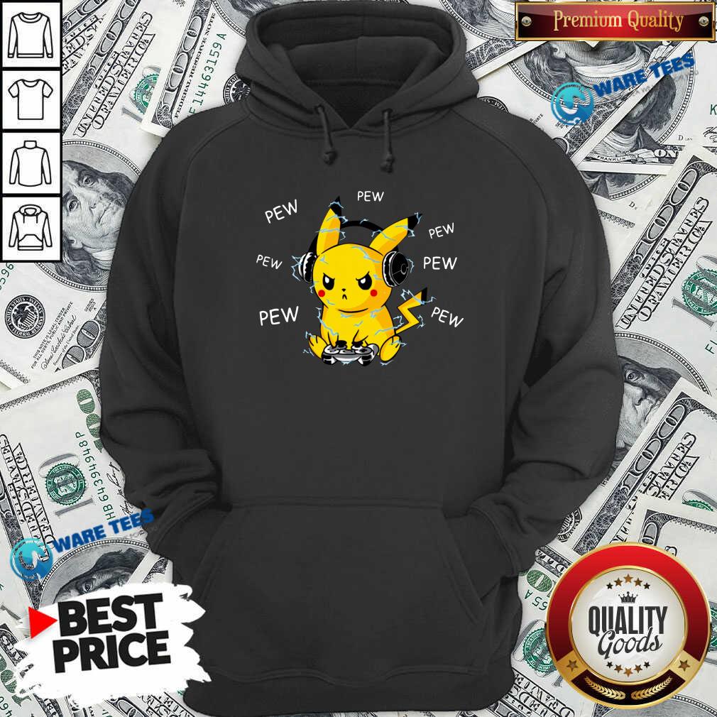 Pikachu Play Game Pew Pew Pew Shirt