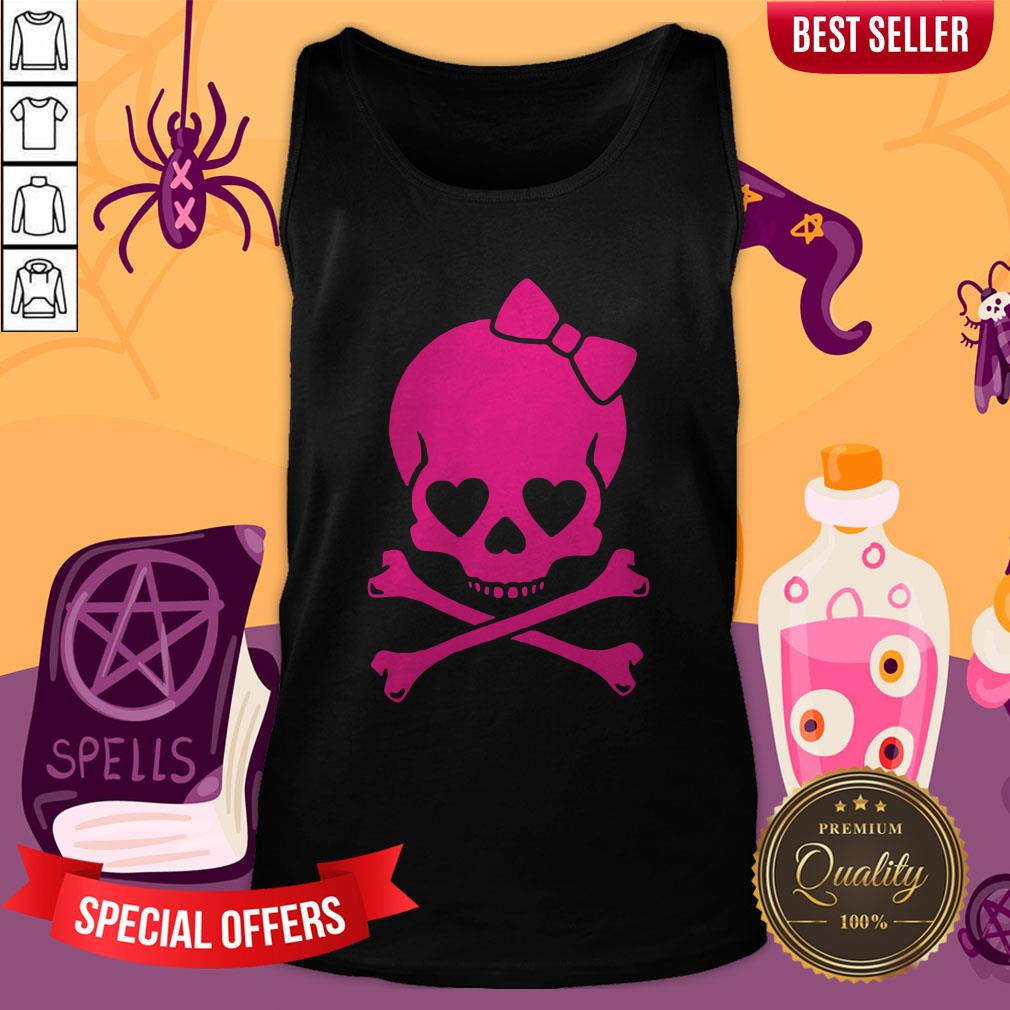 Pink Skull Cute Day Of The Dead Shirt