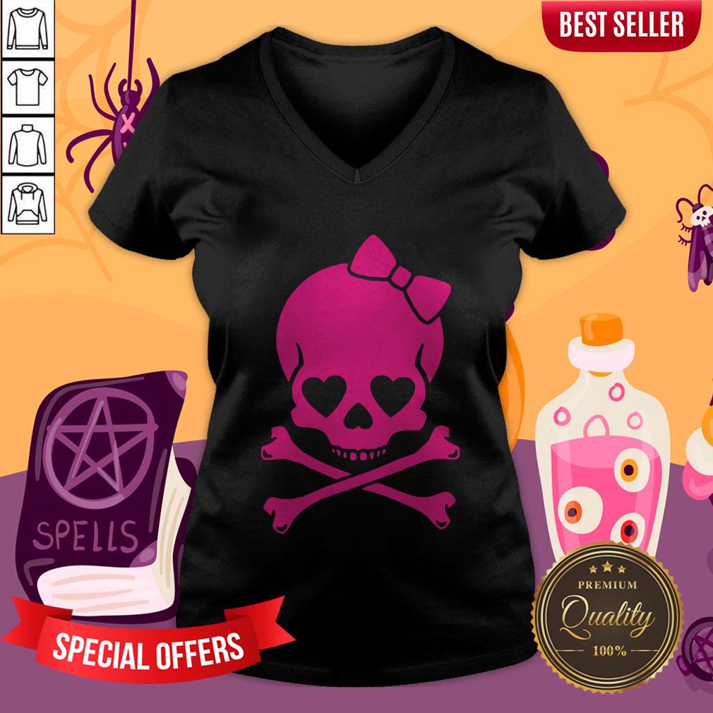 Pink Skull Cute Day Of The Dead Shirt