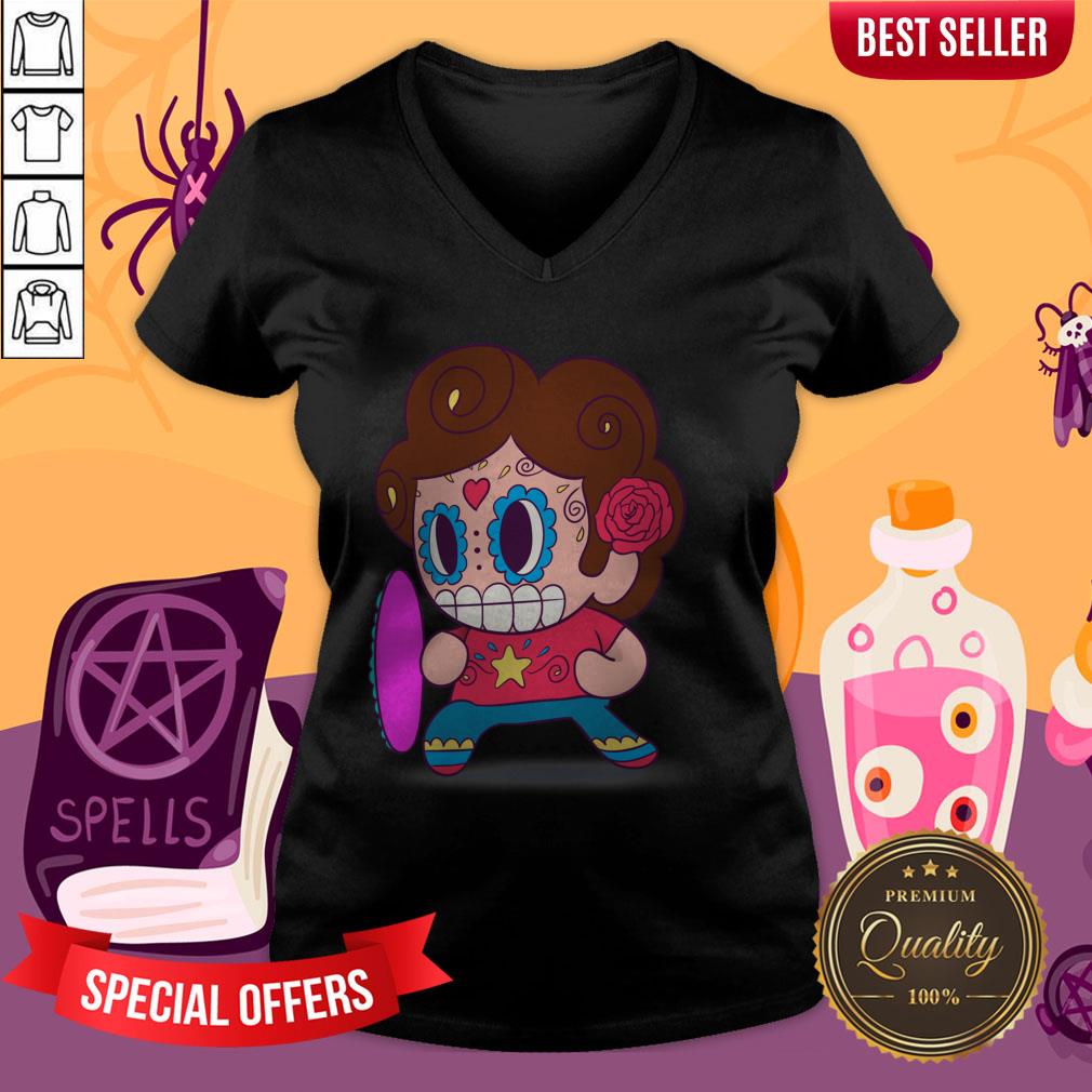 Plucky Lil Kid Muerto Sugar Skulls Day Of The Dead Shirt