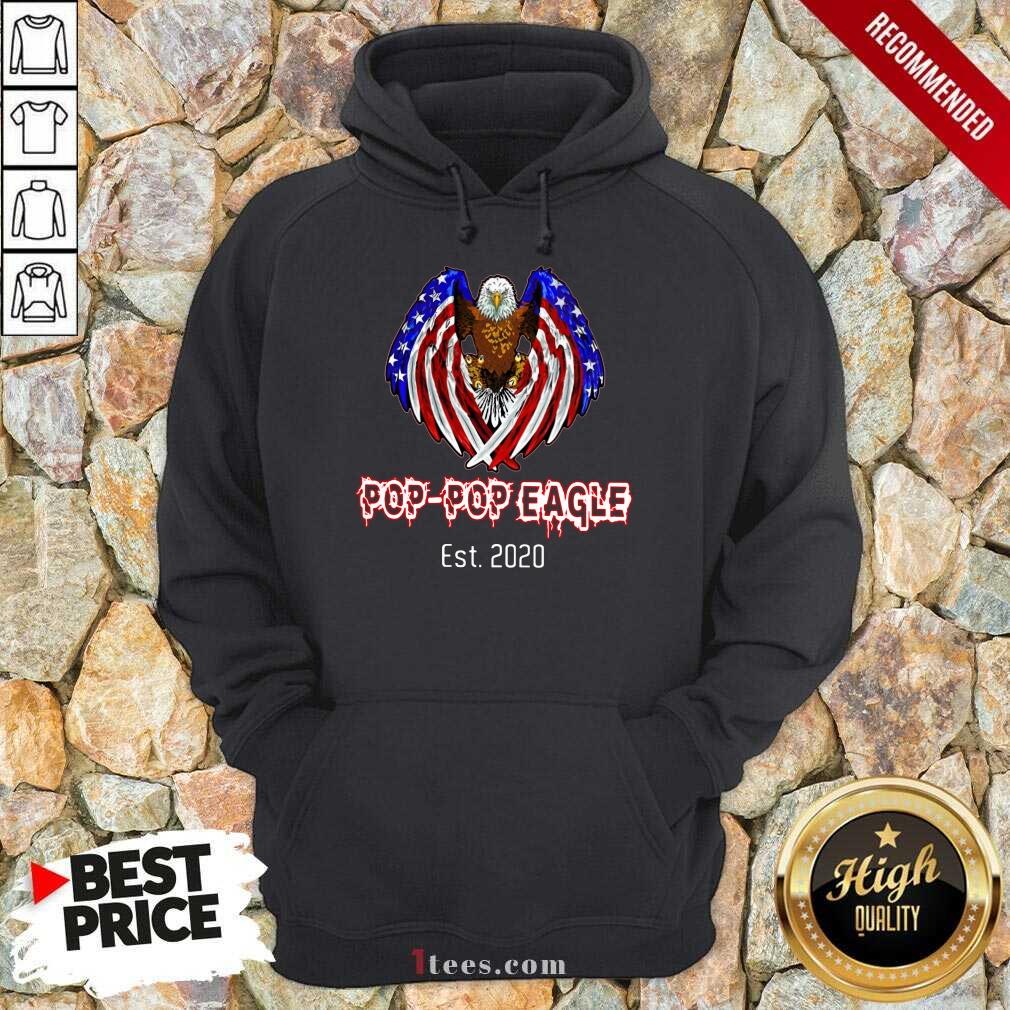 Pop-Pop Eagle American Flag Est 2020 Shirt
