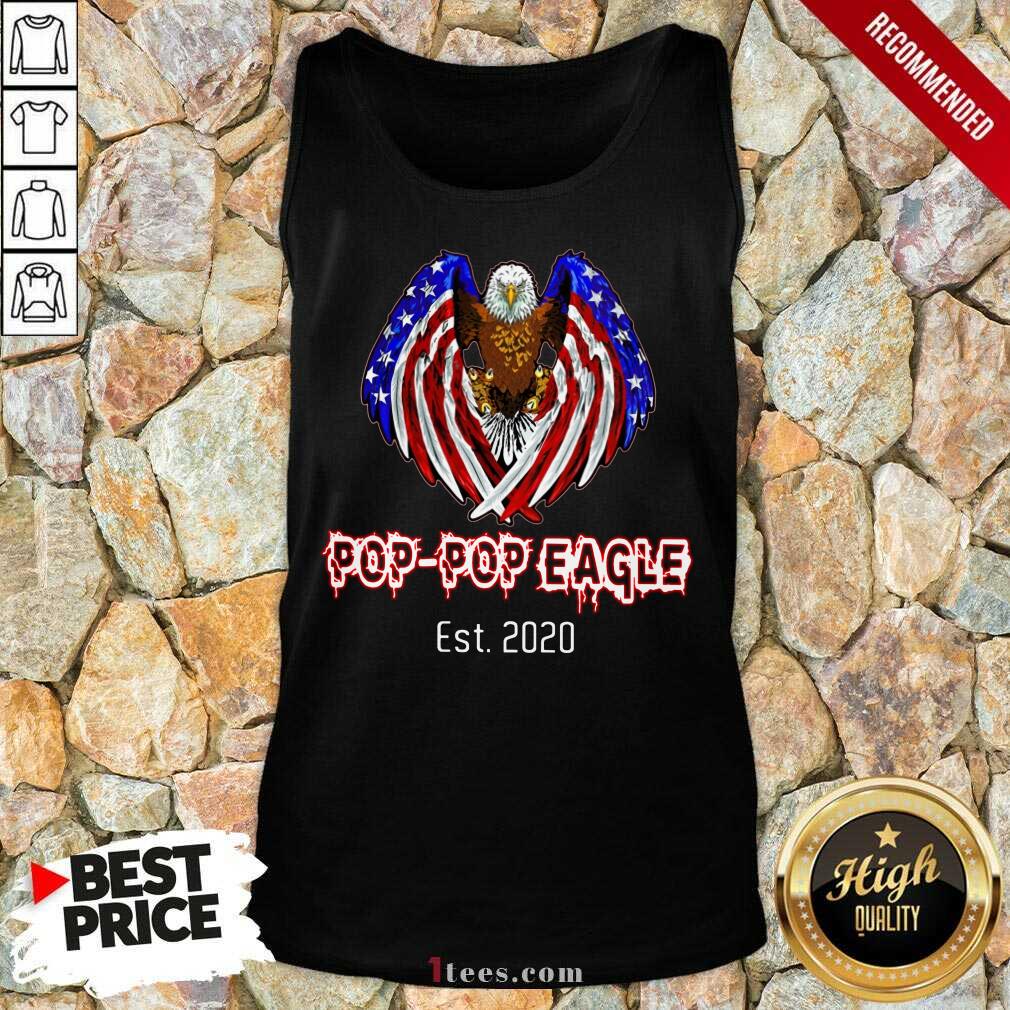 Pop-Pop Eagle American Flag Est 2020 Shirt