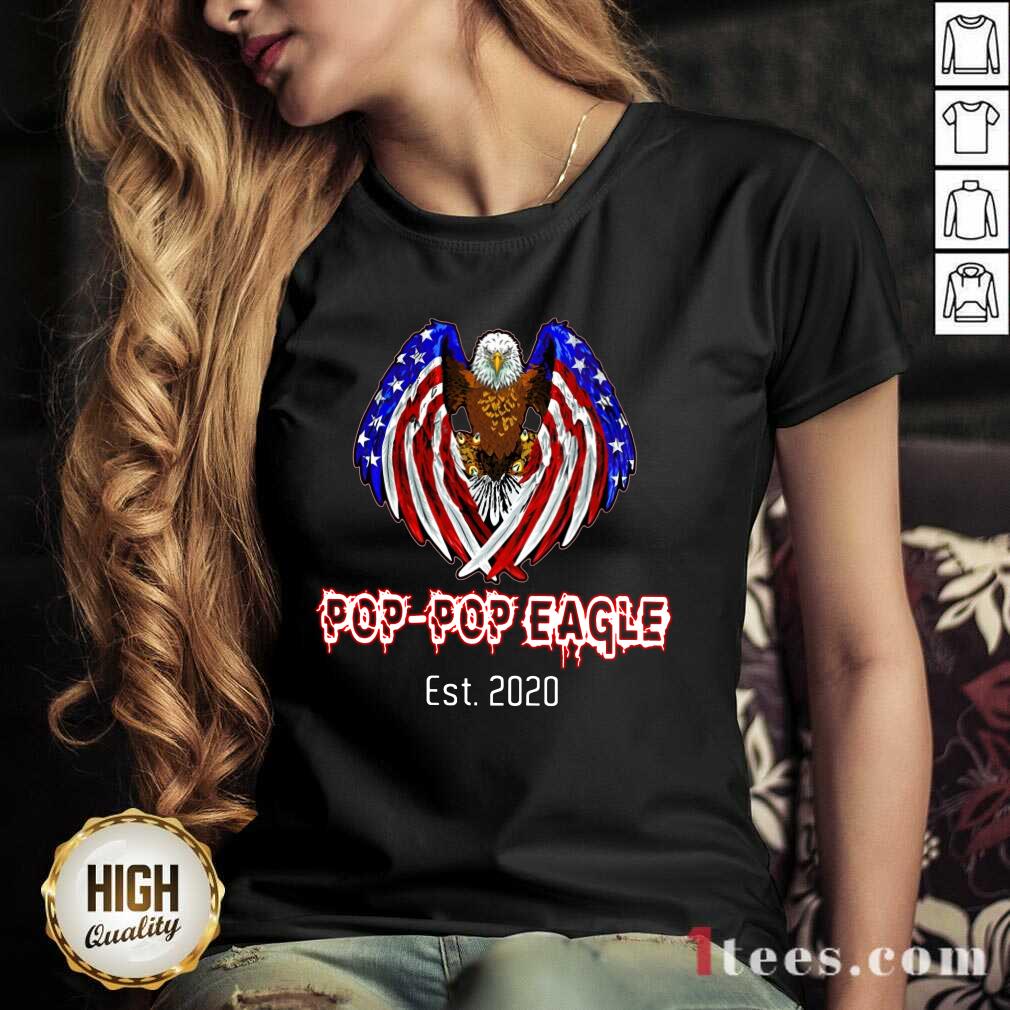 Pop-Pop Eagle American Flag Est 2020 Shirt