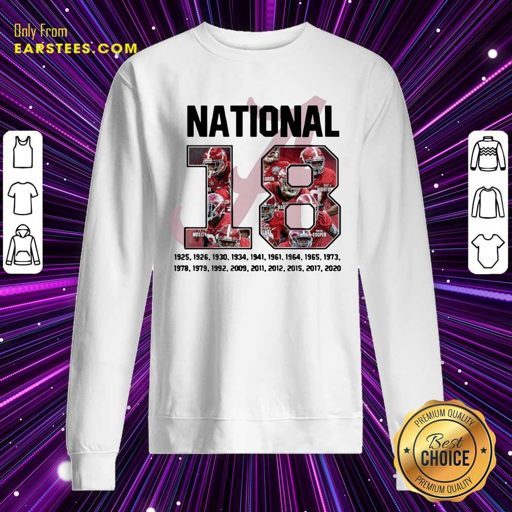 Premium 18 Time National Alabama Crimson Tide Shirt