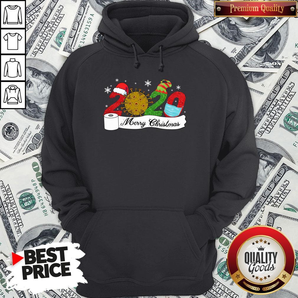 Premium 2020 Face Mask Coronavirus Toilet Paper Merry Christmas Shirt