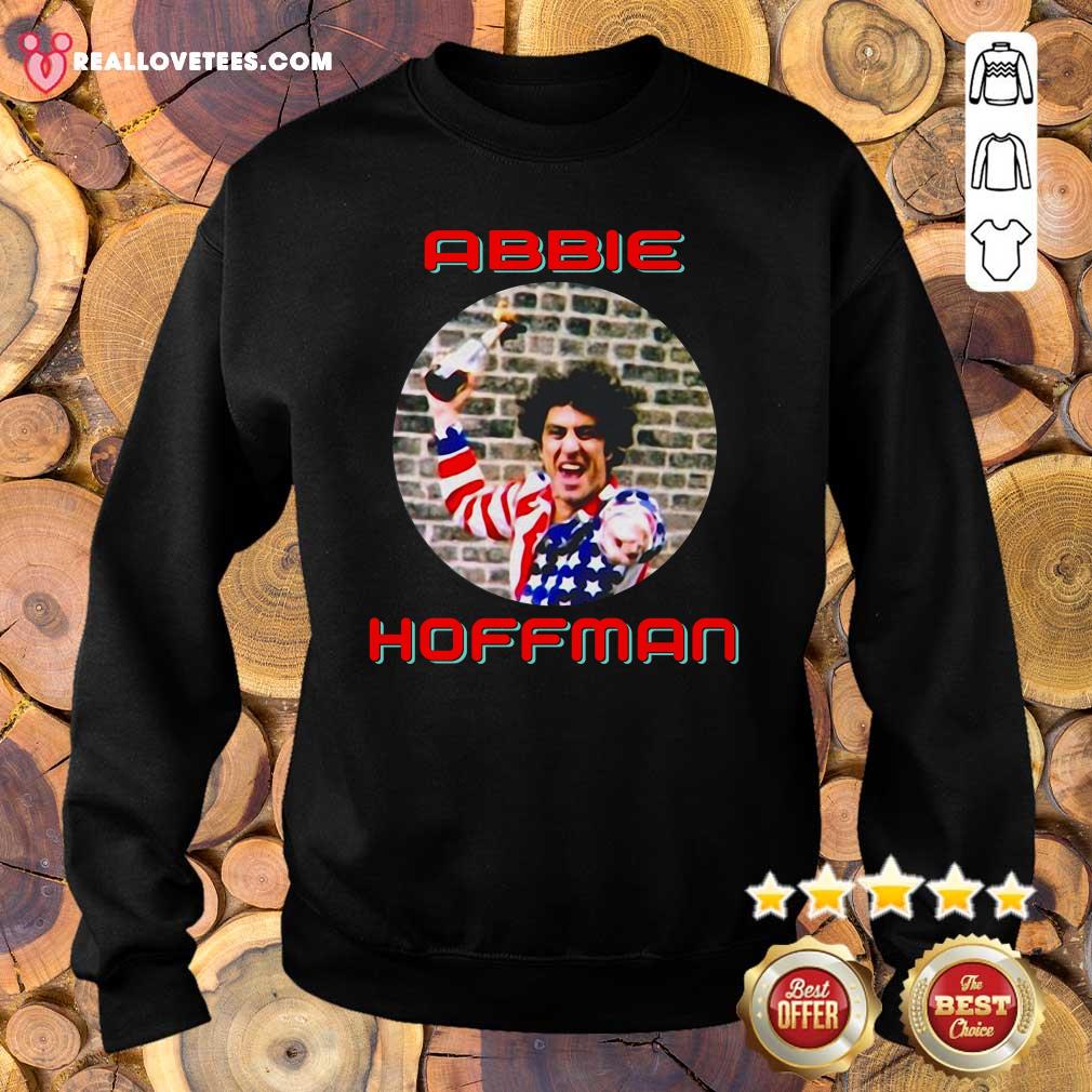Premium Abbie Hoffman In His American Flag Shirt
