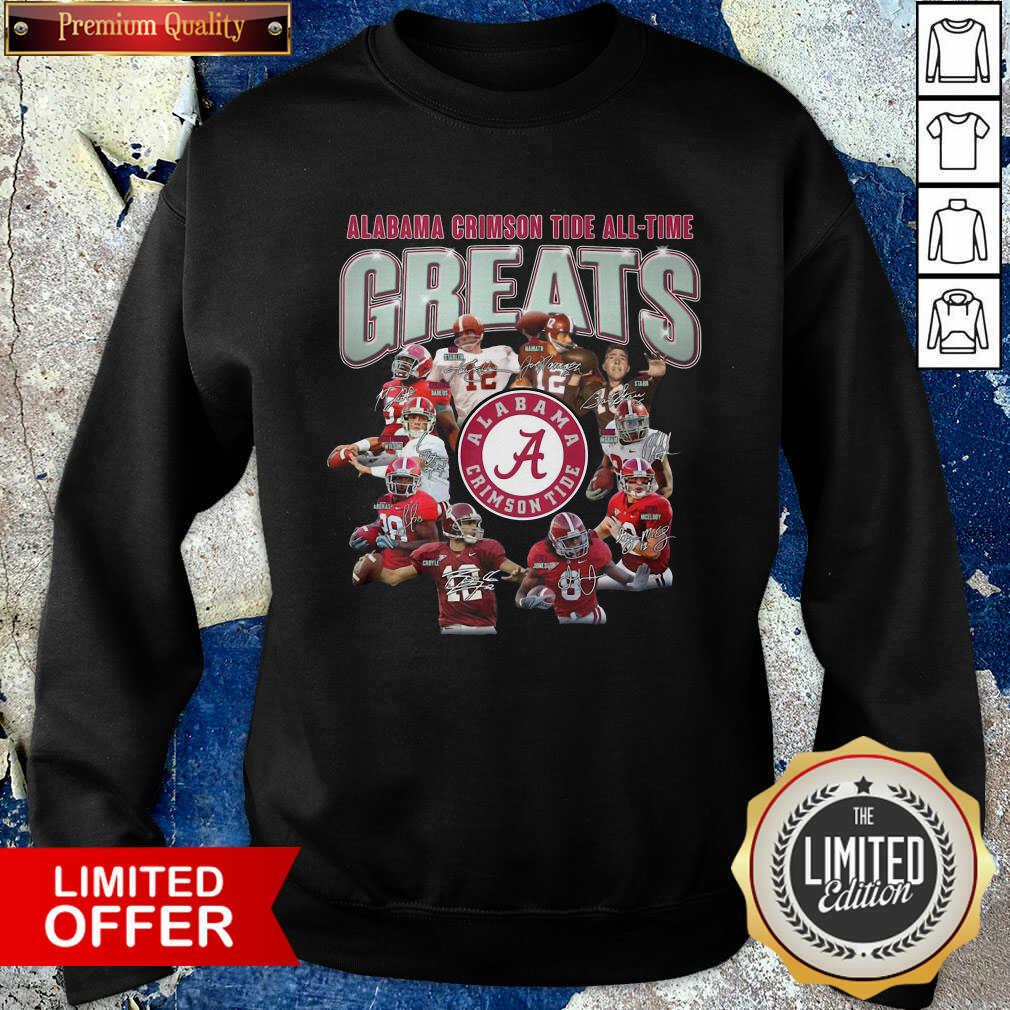 Premium Alabama Crimson Tide All Time Greats Signatures Shirt