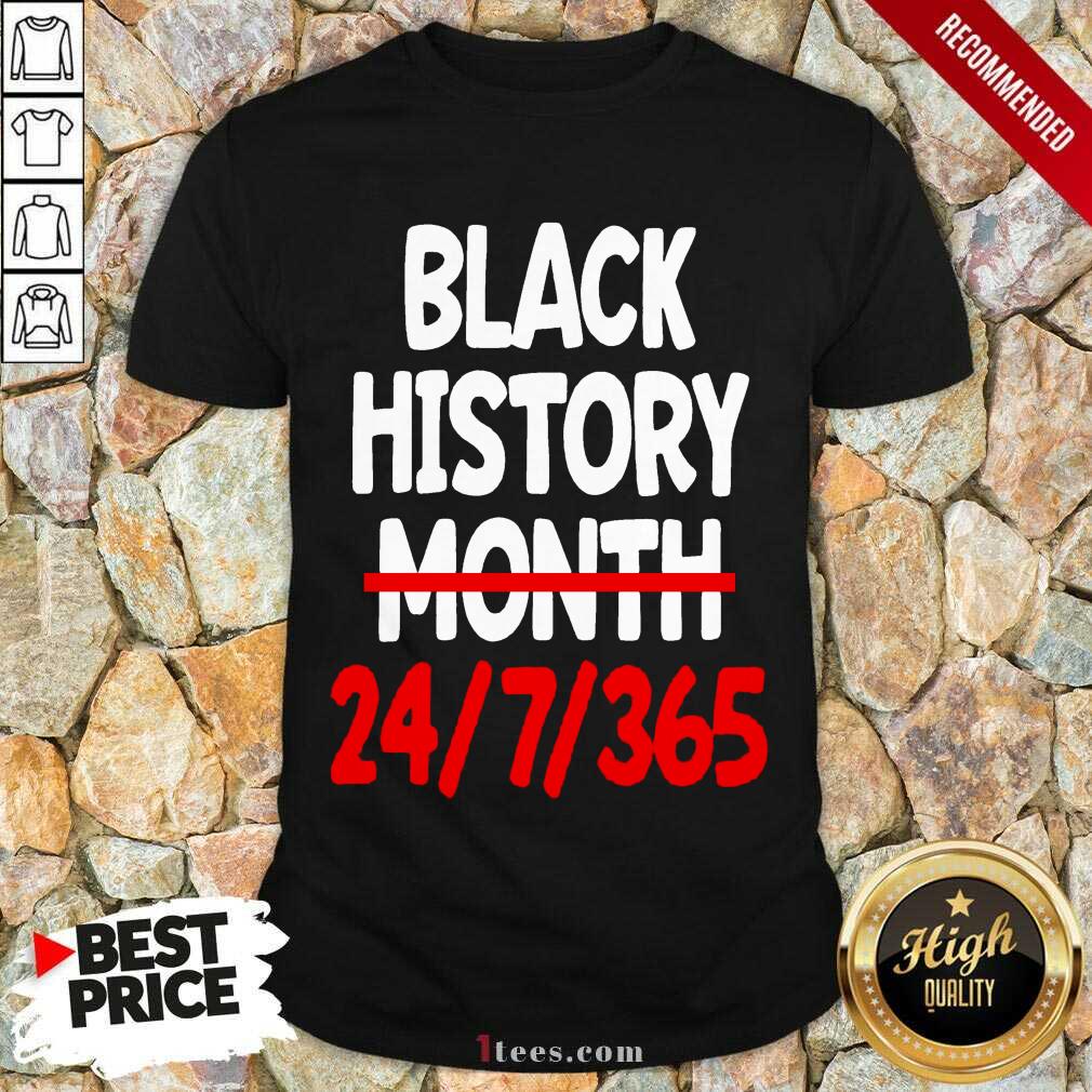 Premium Black History Month 24 7 365 Quote Shirt