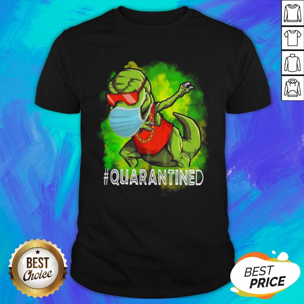 Premium Dinosaur Wear Mask Quarantined Shirt