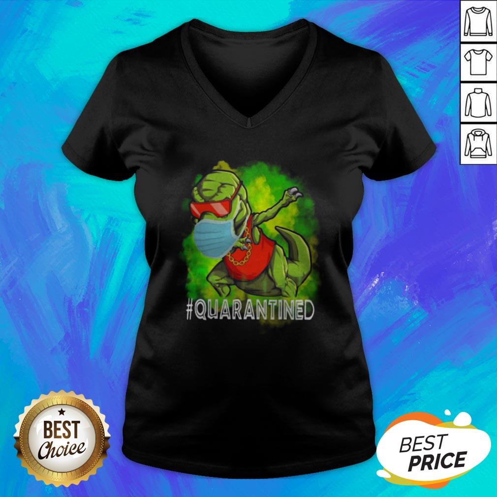 Premium Dinosaur Wear Mask Quarantined Shirt