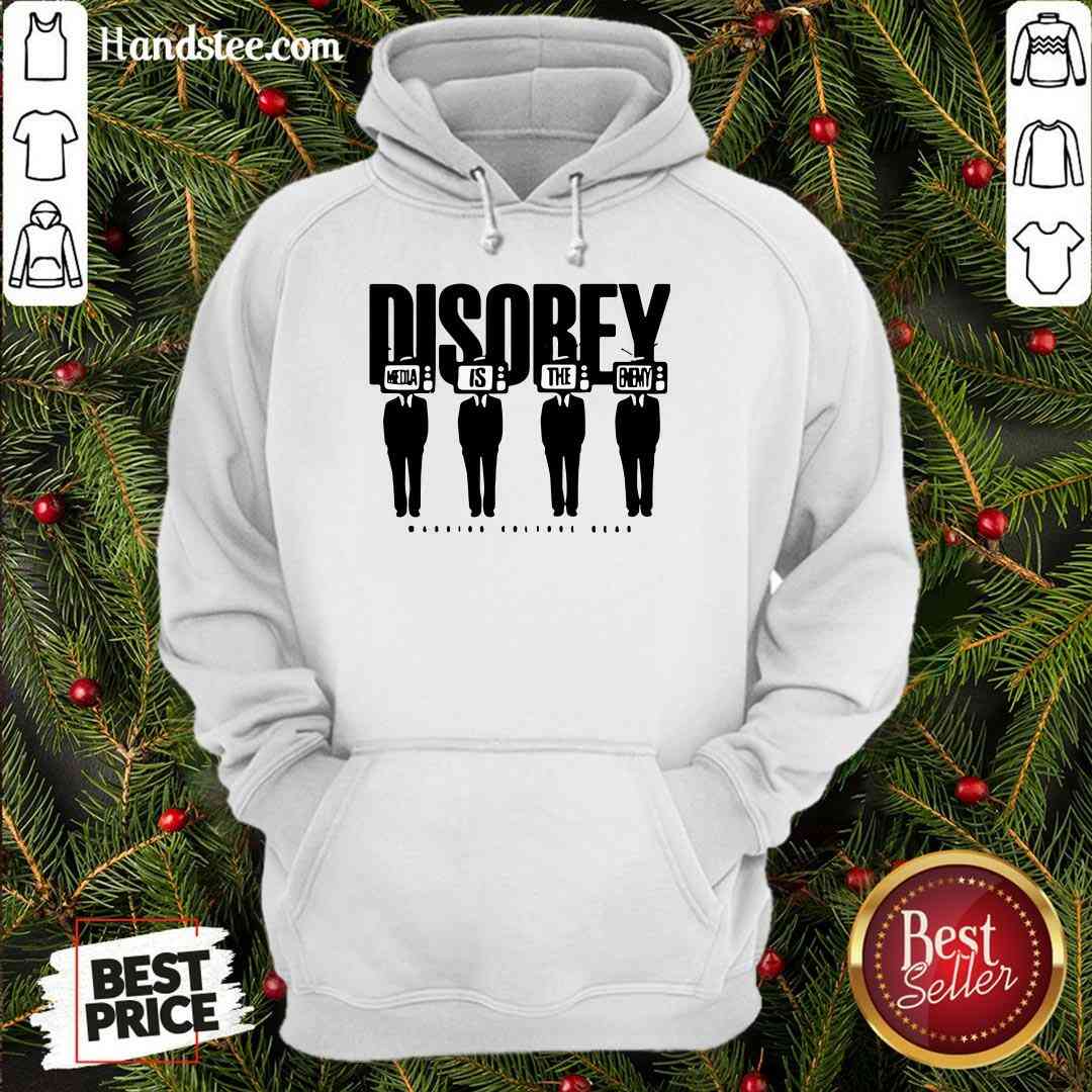 Premium Disobey Media Is The Enemy Shirt