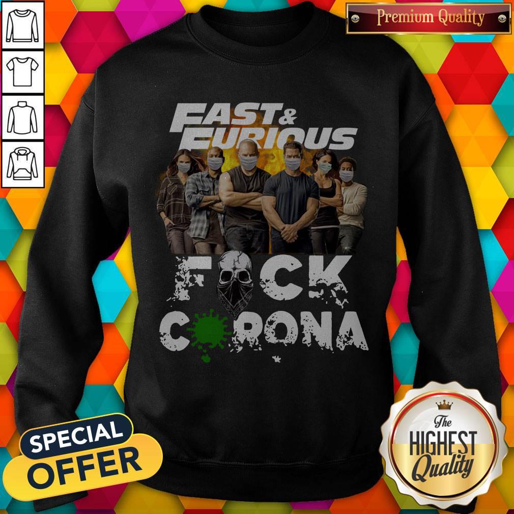 Premium Fast & Furious Face Mask Fuck Corona Shirt