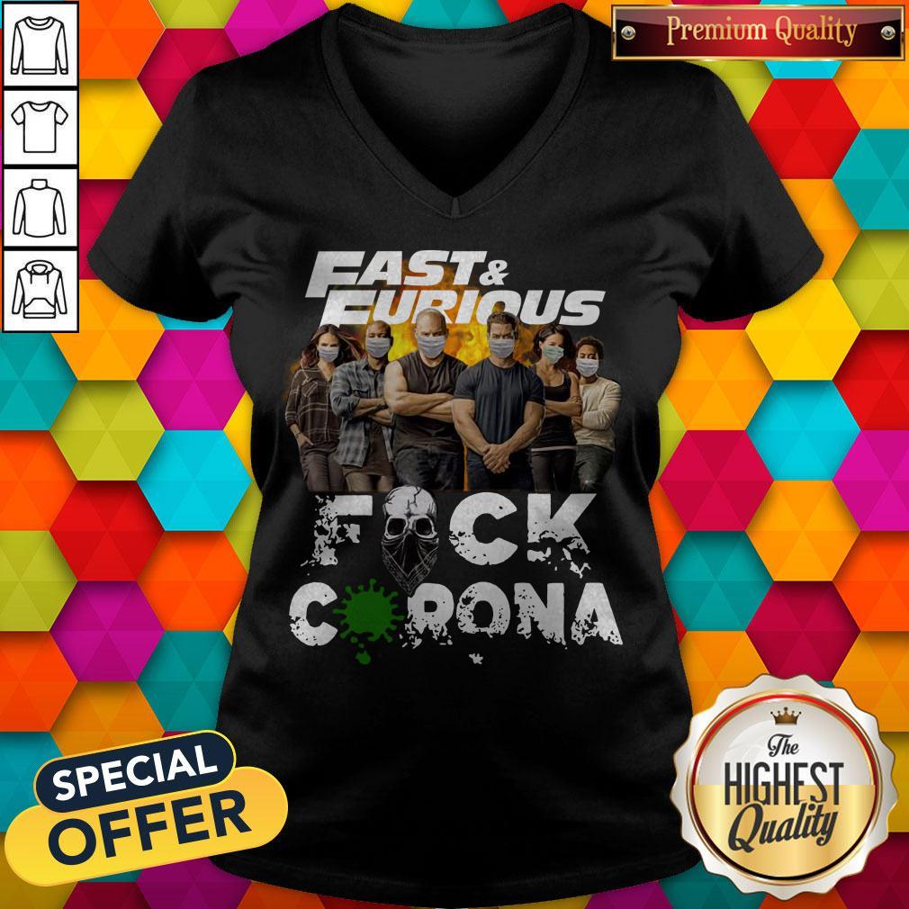 Premium Fast & Furious Face Mask Fuck Corona Shirt