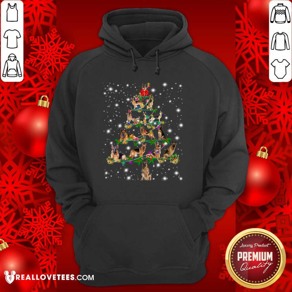 Premium German Shepherd Dog Christmas Tree Shirt