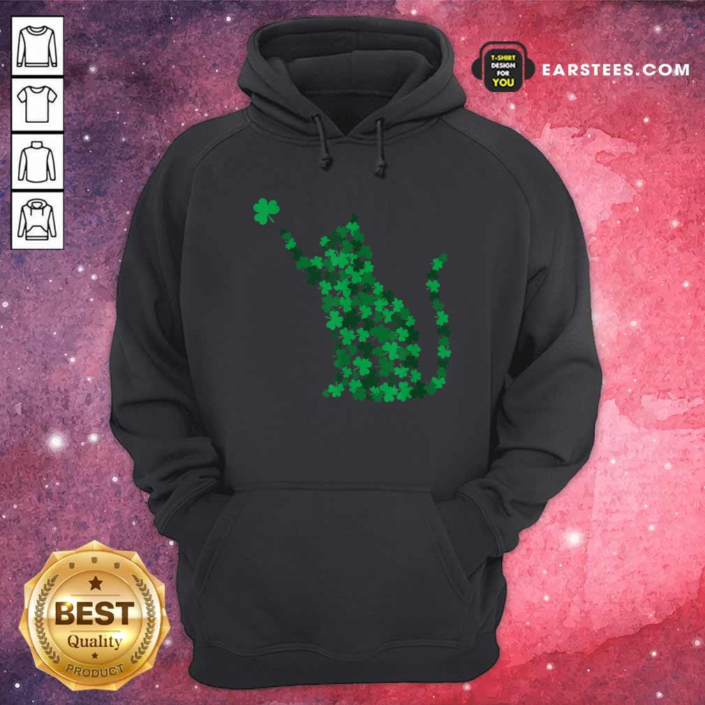 Premium Happy Saint Patricks Day Shamrock Cat Shirt