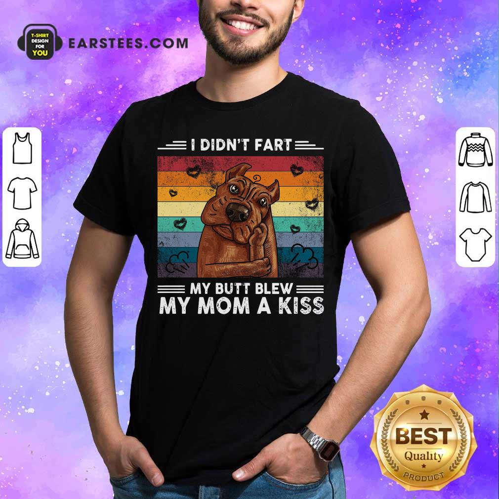 Premium I Didn’t Fart My Butt Blew My Mom A Kiss Vintage Retro Shirt