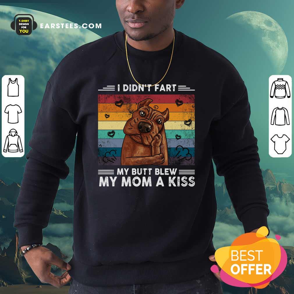 Premium I Didn’t Fart My Butt Blew My Mom A Kiss Vintage Retro Shirt