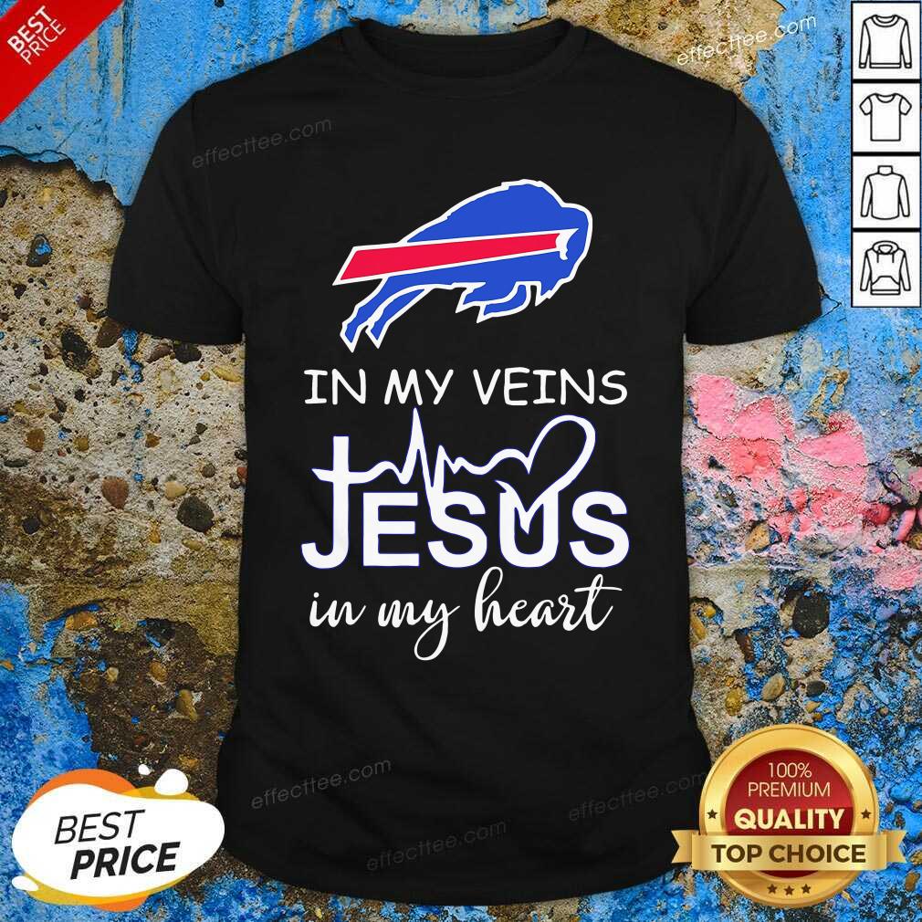 Premium In My Veins Jesus In My Heart Buffalo Bills Shirt
