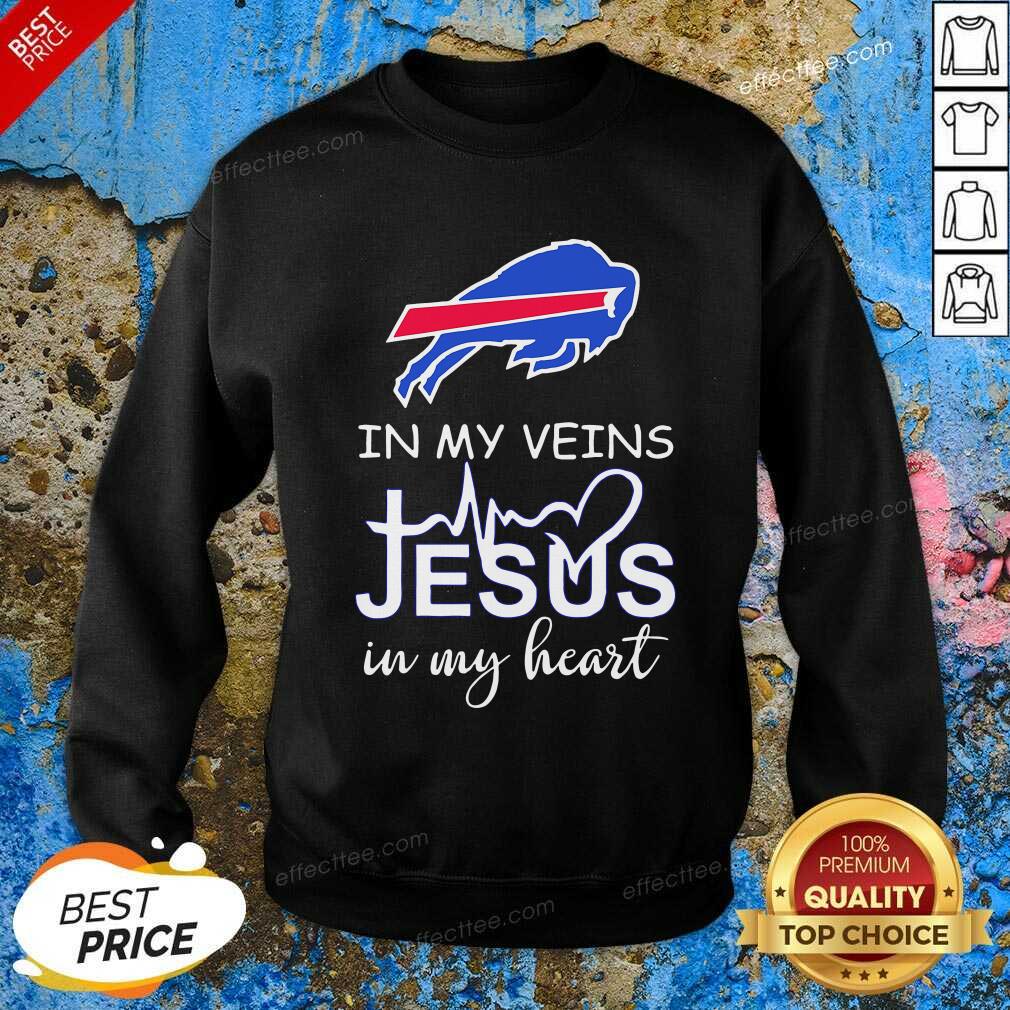 Premium In My Veins Jesus In My Heart Buffalo Bills Shirt