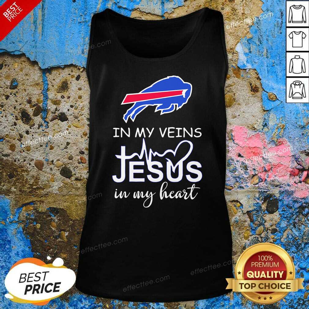 Premium In My Veins Jesus In My Heart Buffalo Bills Shirt