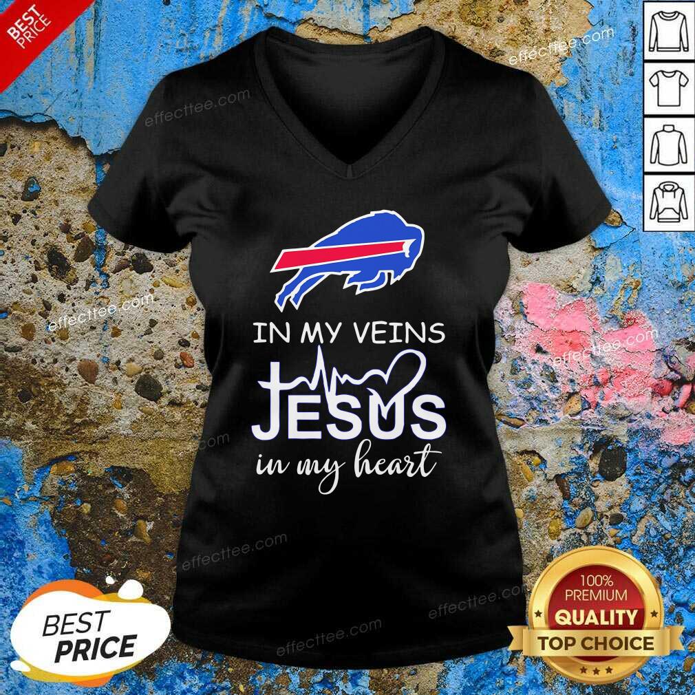 Premium In My Veins Jesus In My Heart Buffalo Bills Shirt