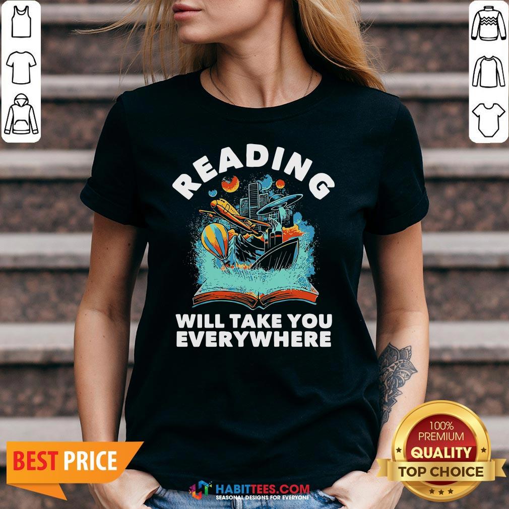 Premium Librarian Reading Will Take You Anywhere Shirt