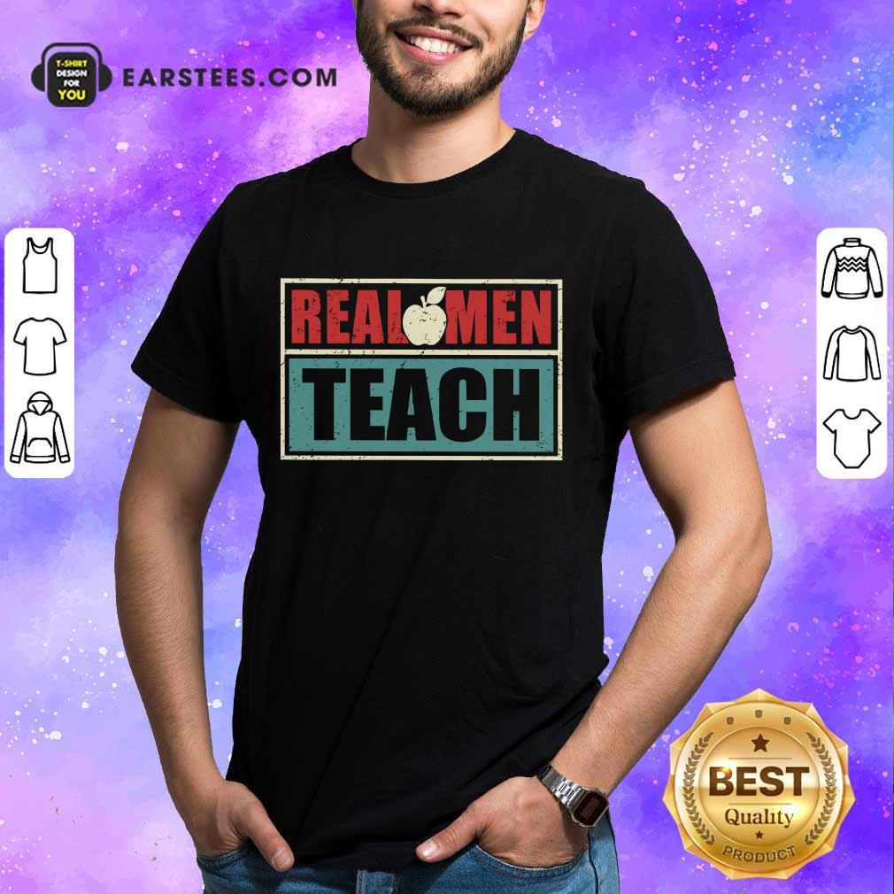 Premium Real Men Teach Apple Vintage Shirt