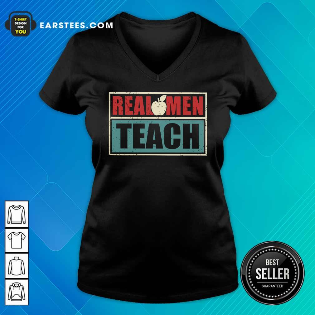 Premium Real Men Teach Apple Vintage Shirt