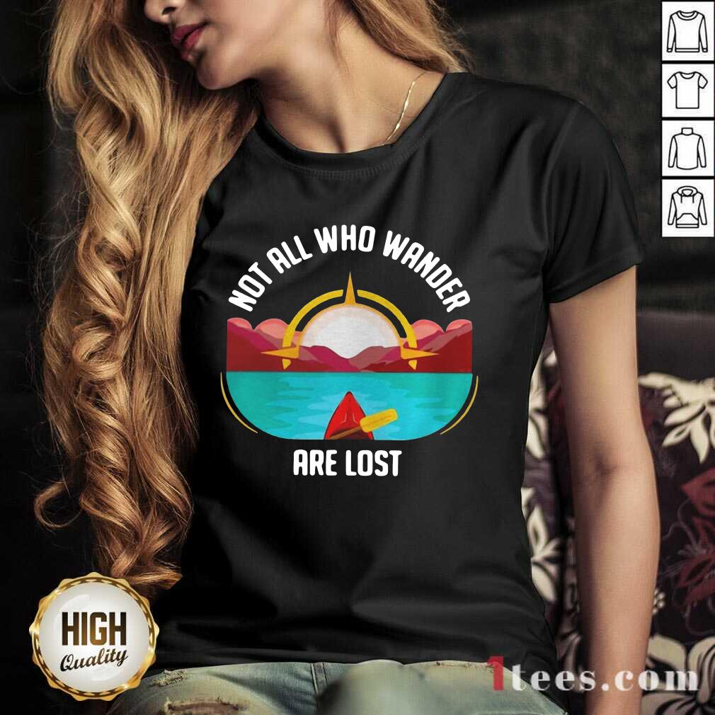 Premium Rowing Not All Who Wander Are Lost Shirt