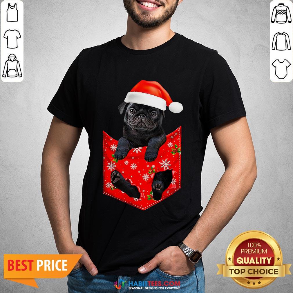 Premium Santa Pug Merry Christmas Shirt