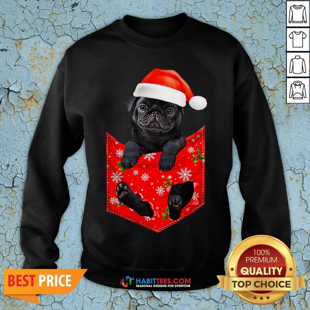 Premium Santa Pug Merry Christmas Shirt