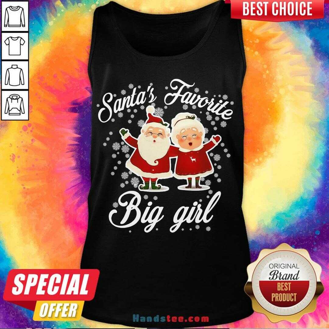 Premium Santa’s Favorite Big Girl Christmas Shirt