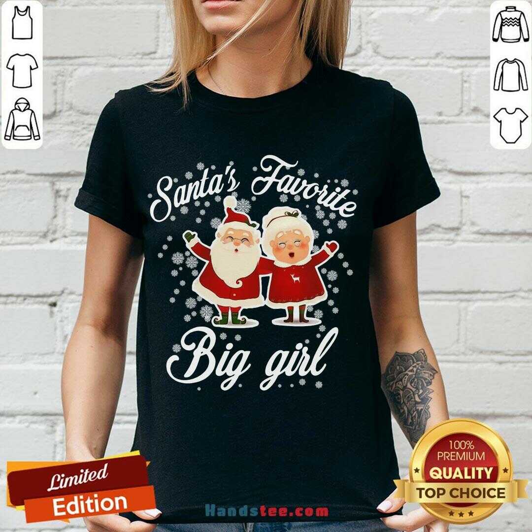 Premium Santa’s Favorite Big Girl Christmas Shirt