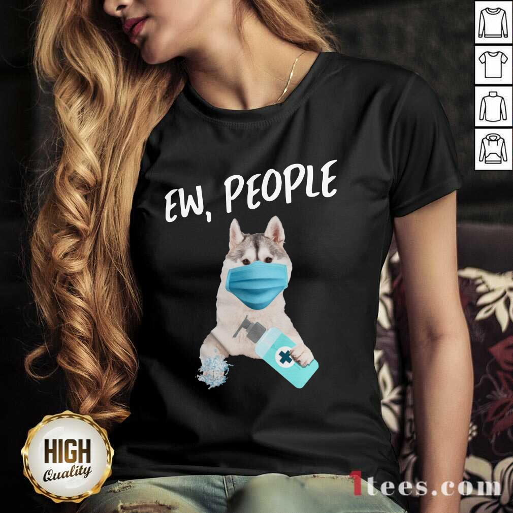Premium Siberian Husky Face Mask Ew People Shirt
