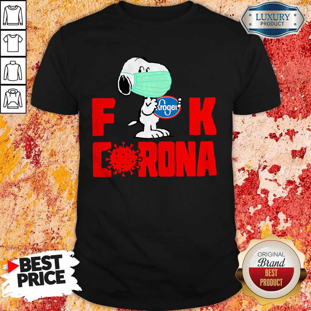 Premium Snoopy Face Mask Hug Kroger Fuck Coronavirus Shirt