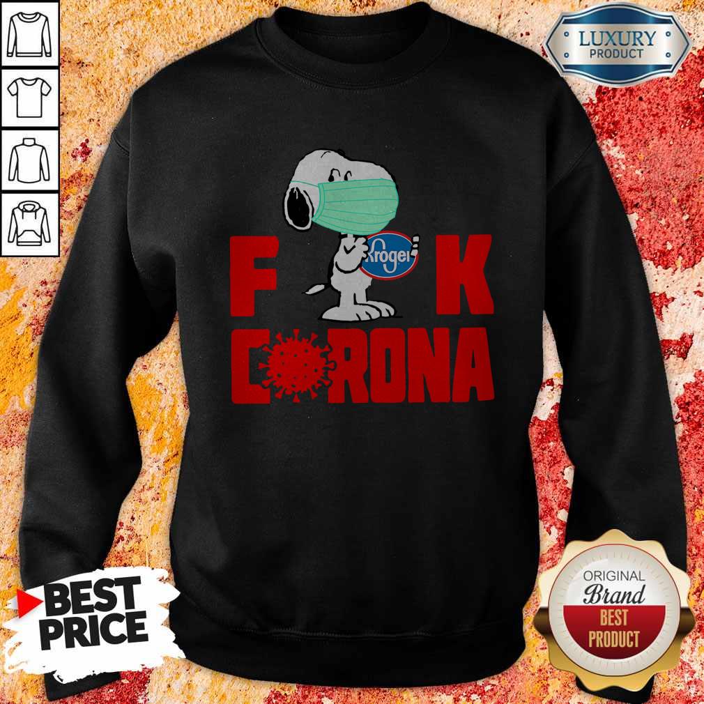 Premium Snoopy Face Mask Hug Kroger Fuck Coronavirus Shirt
