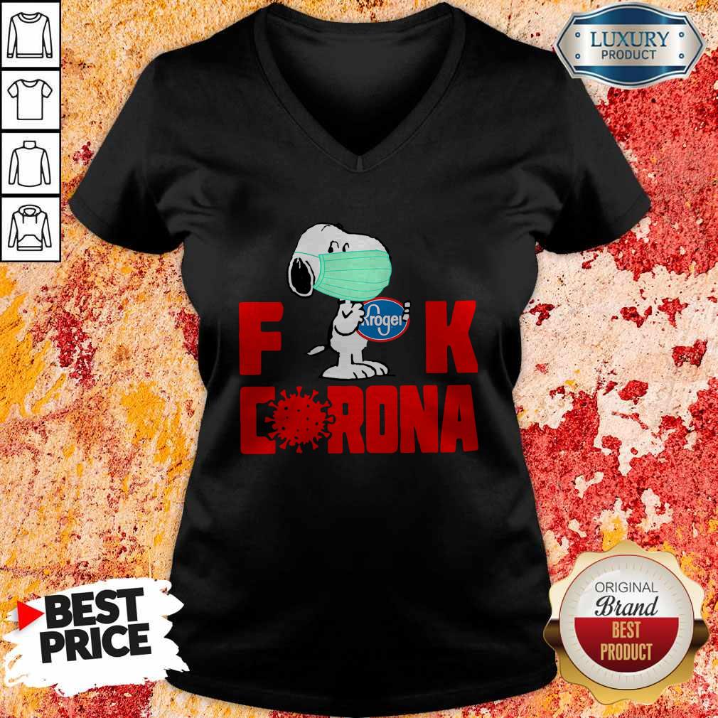 Premium Snoopy Face Mask Hug Kroger Fuck Coronavirus Shirt