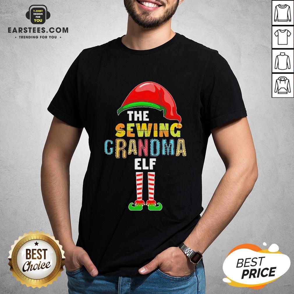 Premium The Sewing Grandma Elf Christmas Shirt
