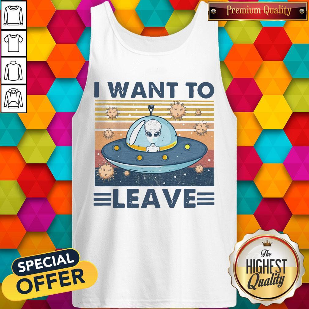 Premium UFO I Want To Leave Vintage Shirt