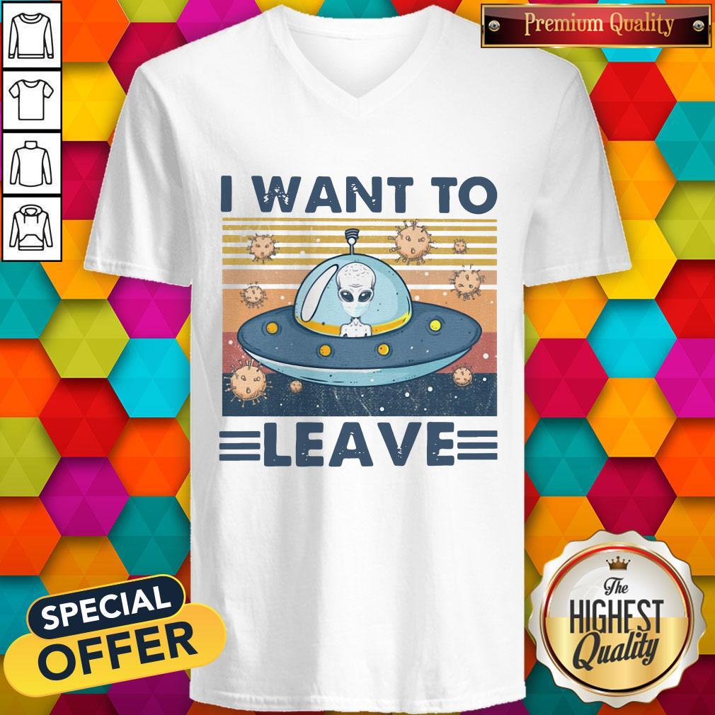 Premium UFO I Want To Leave Vintage Shirt