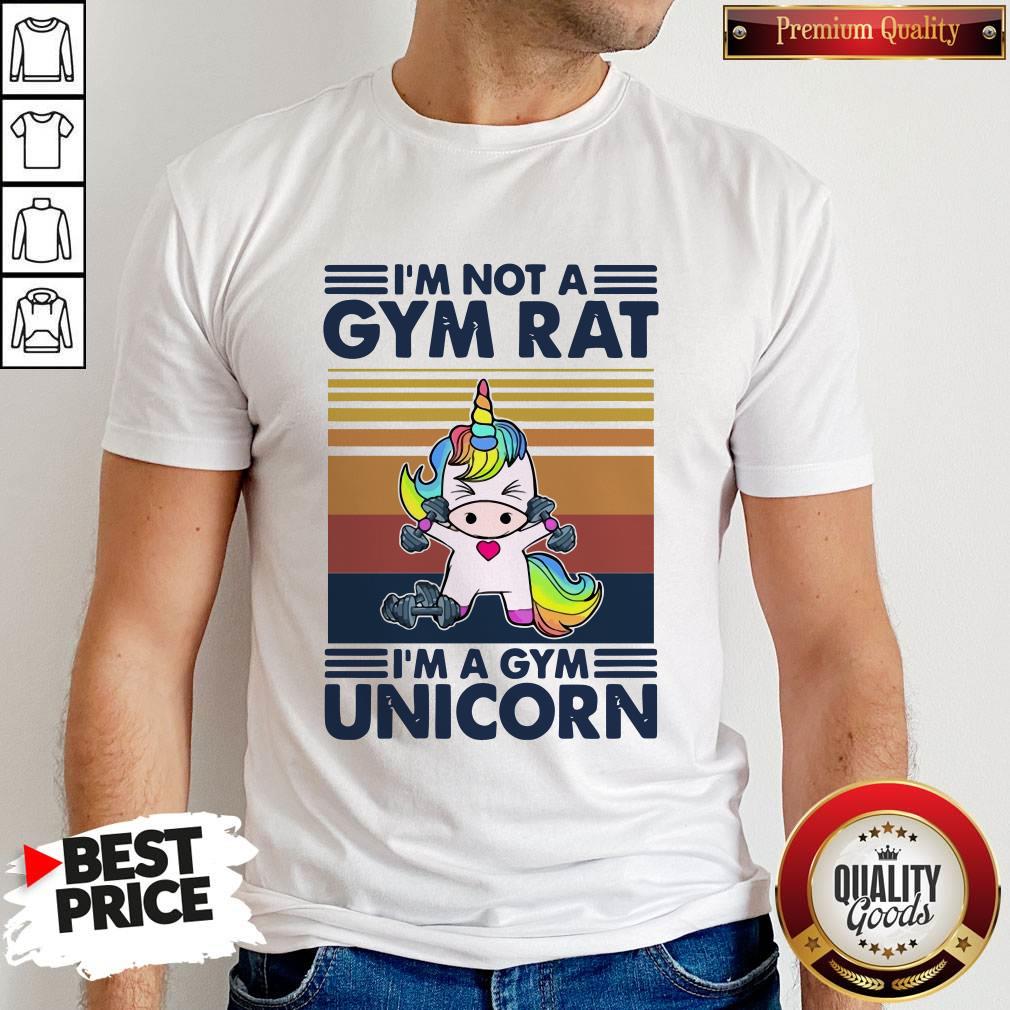 Premium Unicorn I’m Not A Gym Rat I’m A Gym Unicorn Vintage Shirt